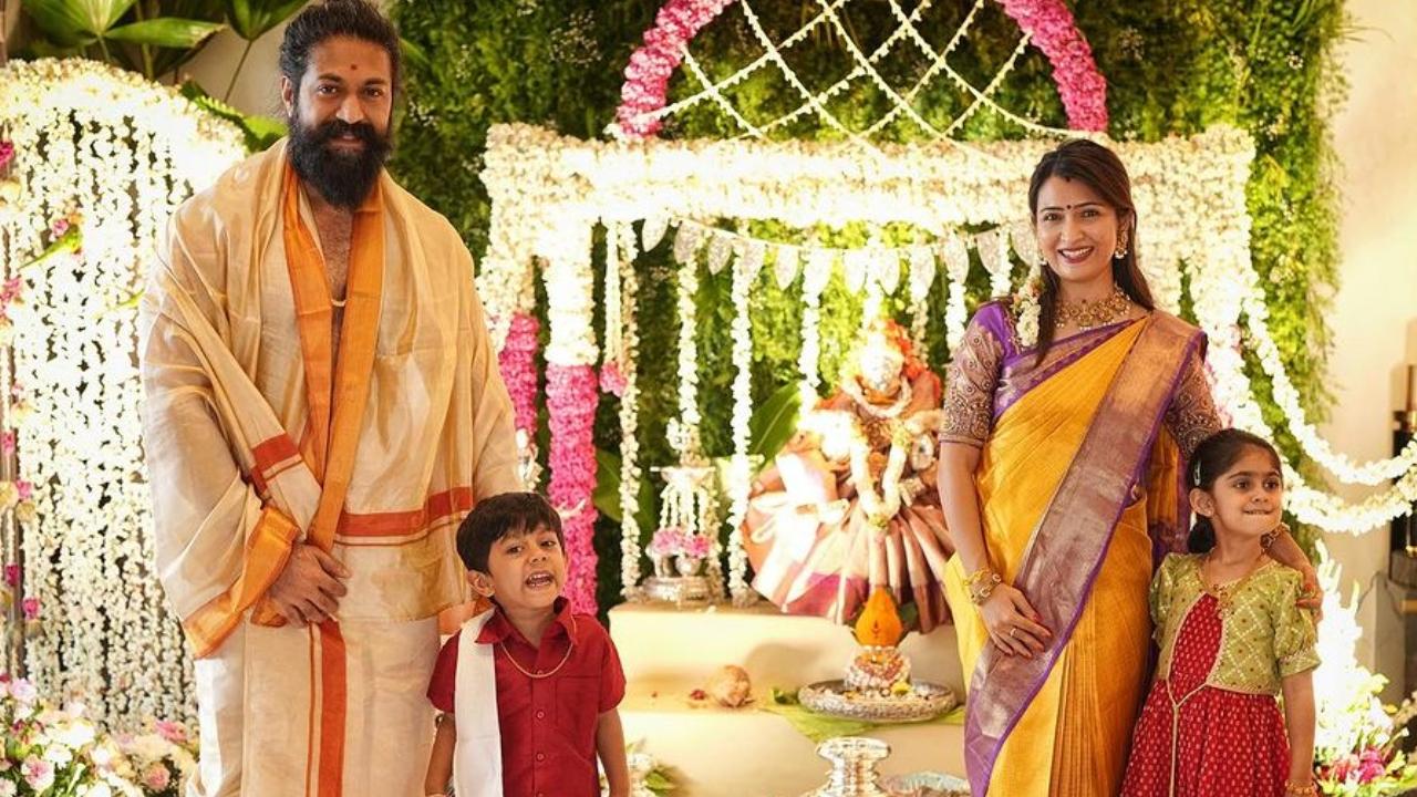 Yash and Radhika Pandit have two children-a daughter named Ayra and son named Atharva